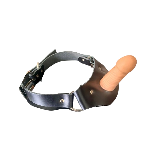 Cinta de perna preta de couro